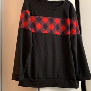 Buffalo plaid sweatshirt
